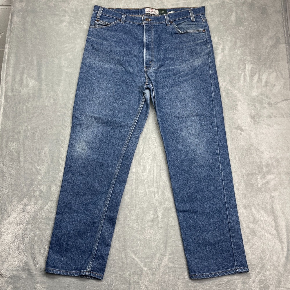 Vtg Levi's 540 Jeans‎ Mens 40x32 Flex Denim Med Wash Orange Tab Straight Leg USA